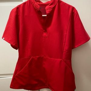 FIGS POP RED LIMITED EDITION TOP